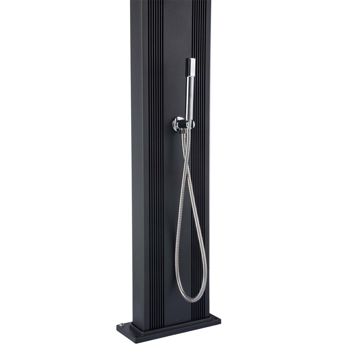 Prysznic hybrydowy Dada Curve 40L z obrotowym podkładem - Aluminium - 228 cm 6/7