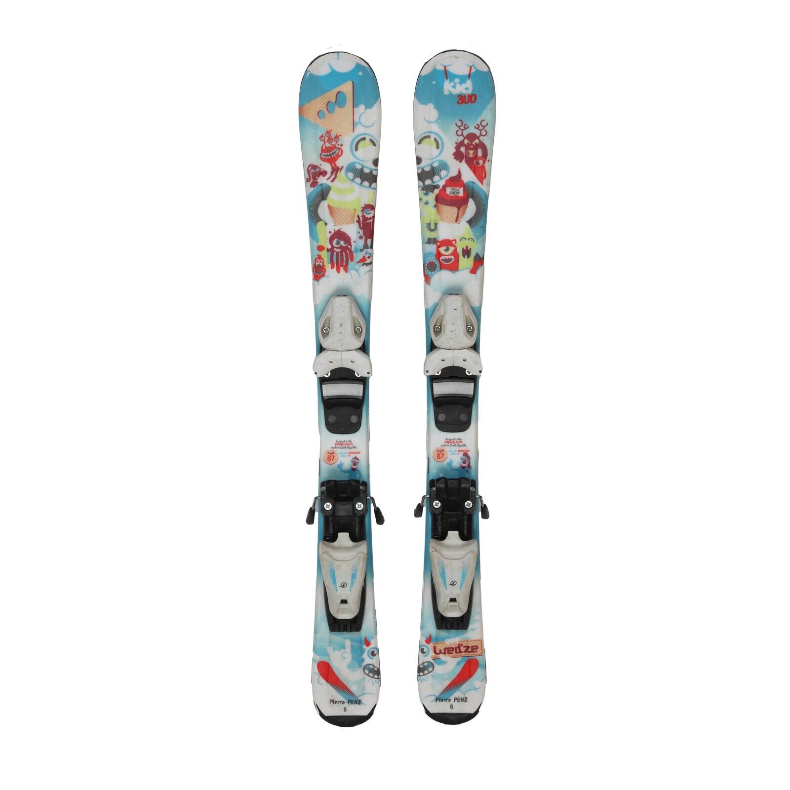 RECONDITIONNE - Ski Junior Wedze Kid 300 + Fixations 2/4