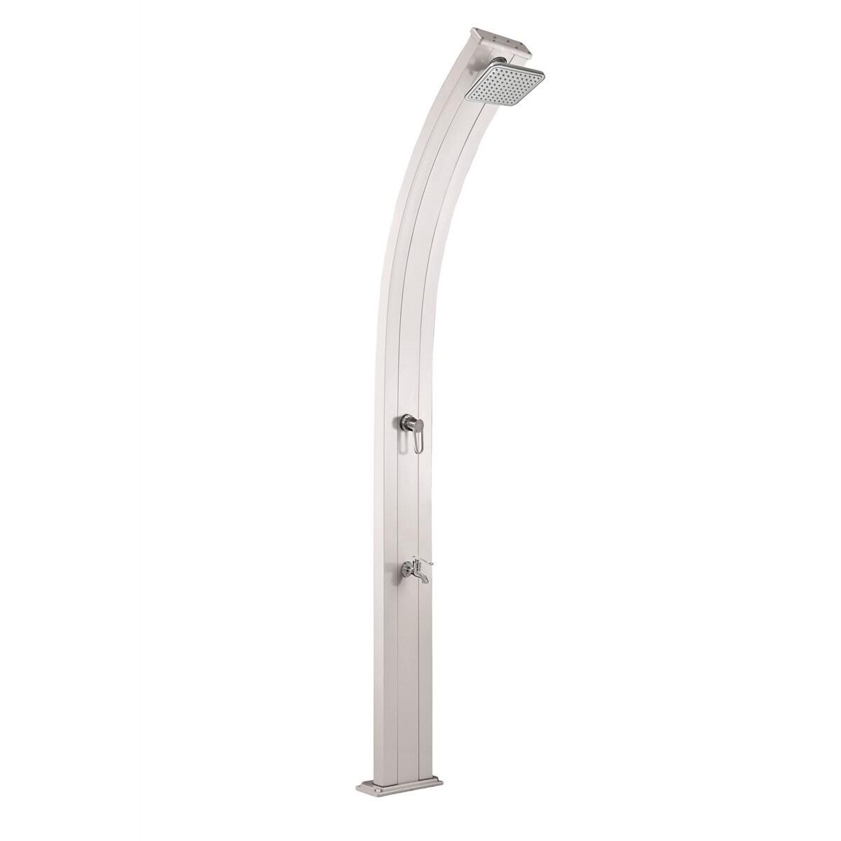FORMIDRA Douche buiten Zon Spring 30L met Voetenspoel - Aluminium - 228 cm
