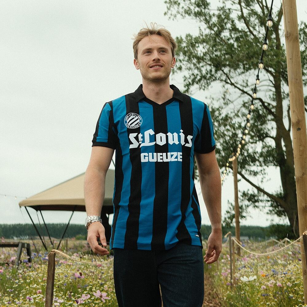 Retro Voetbalshirt - Heren - Club Brugge 1981 - 82 - Zwart - Blauw 2/7