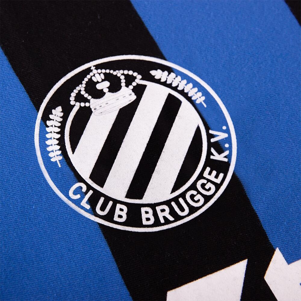 Retro Voetbalshirt - Heren - Club Brugge 1981 - 82 - Zwart - Blauw 4/7