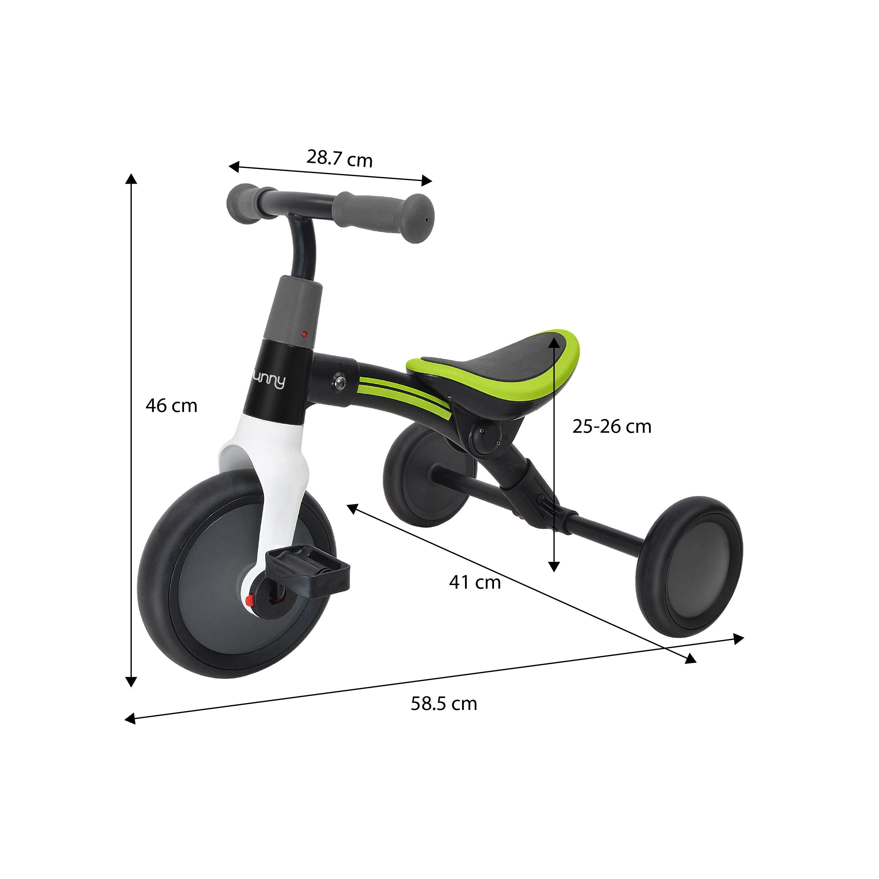 Bicicletta senza pedali, acciaio, 3 ruote - 2-5 anni Walker 2-in-1 2000 4/7