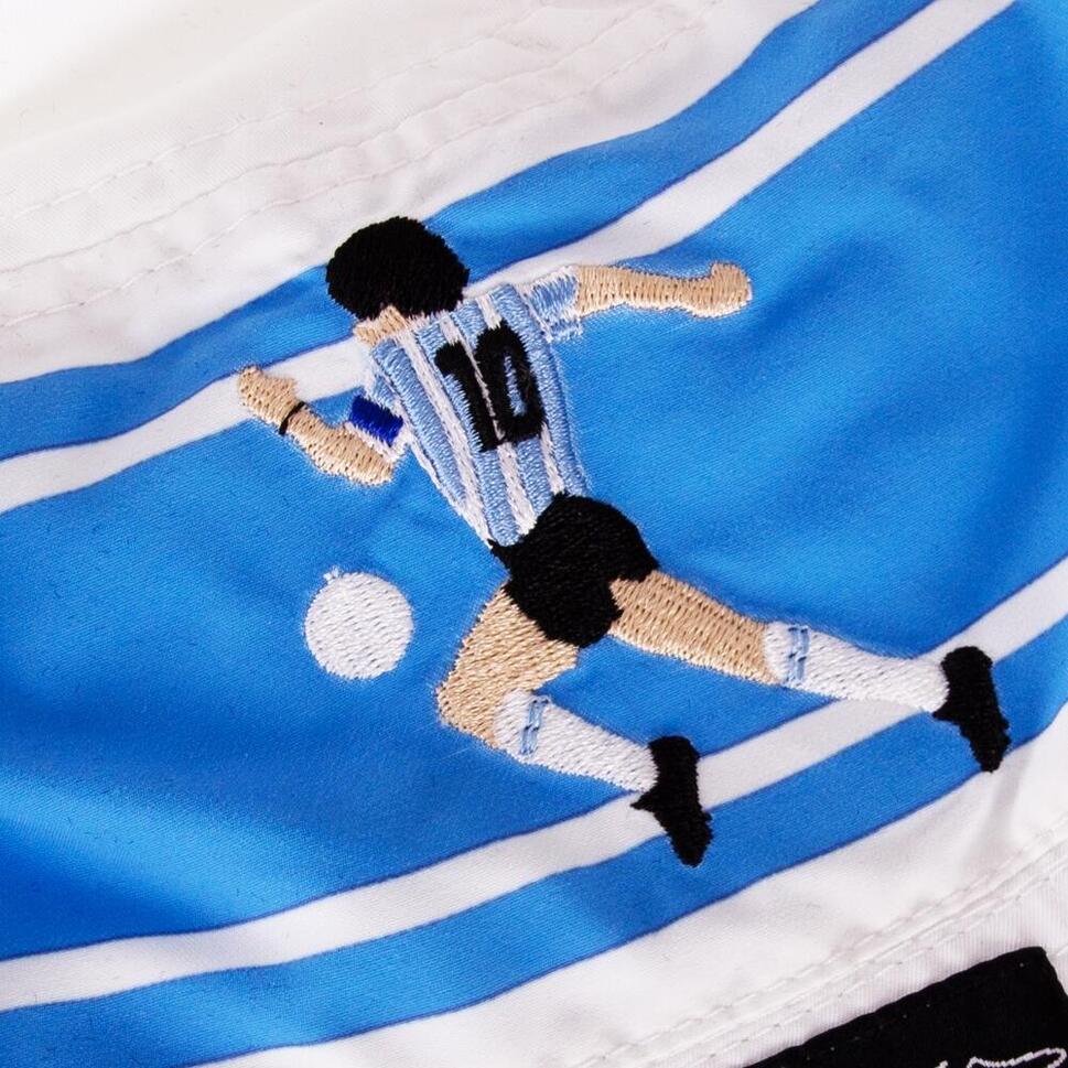 Kapelusz wędkarza dla dorosłych - Haft Maradona x COPA Argentyna - Niebieski