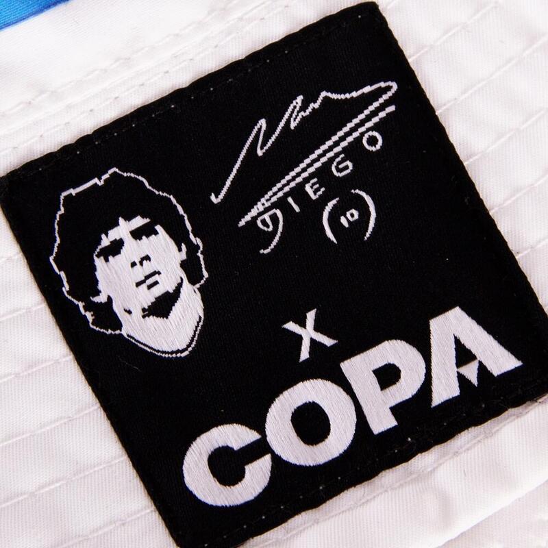 Kapelusz wędkarza dla dorosłych - Haft Maradona x COPA Argentyna - Niebieski