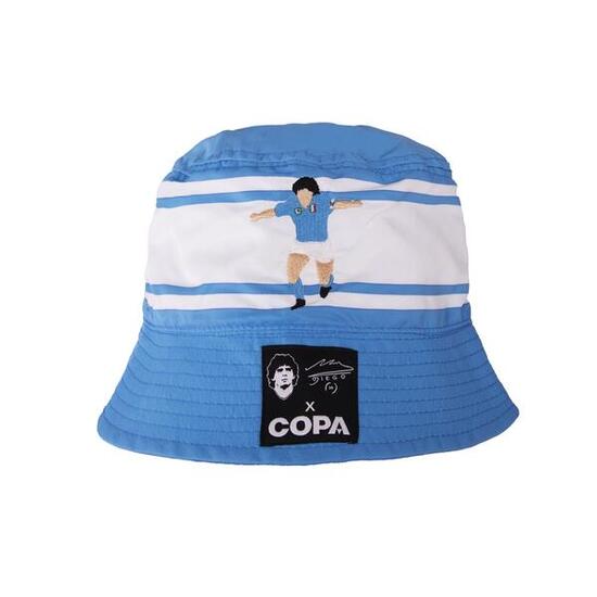 Bucket hat - Uomo - Maradona Napoli Ricamato - Blu
