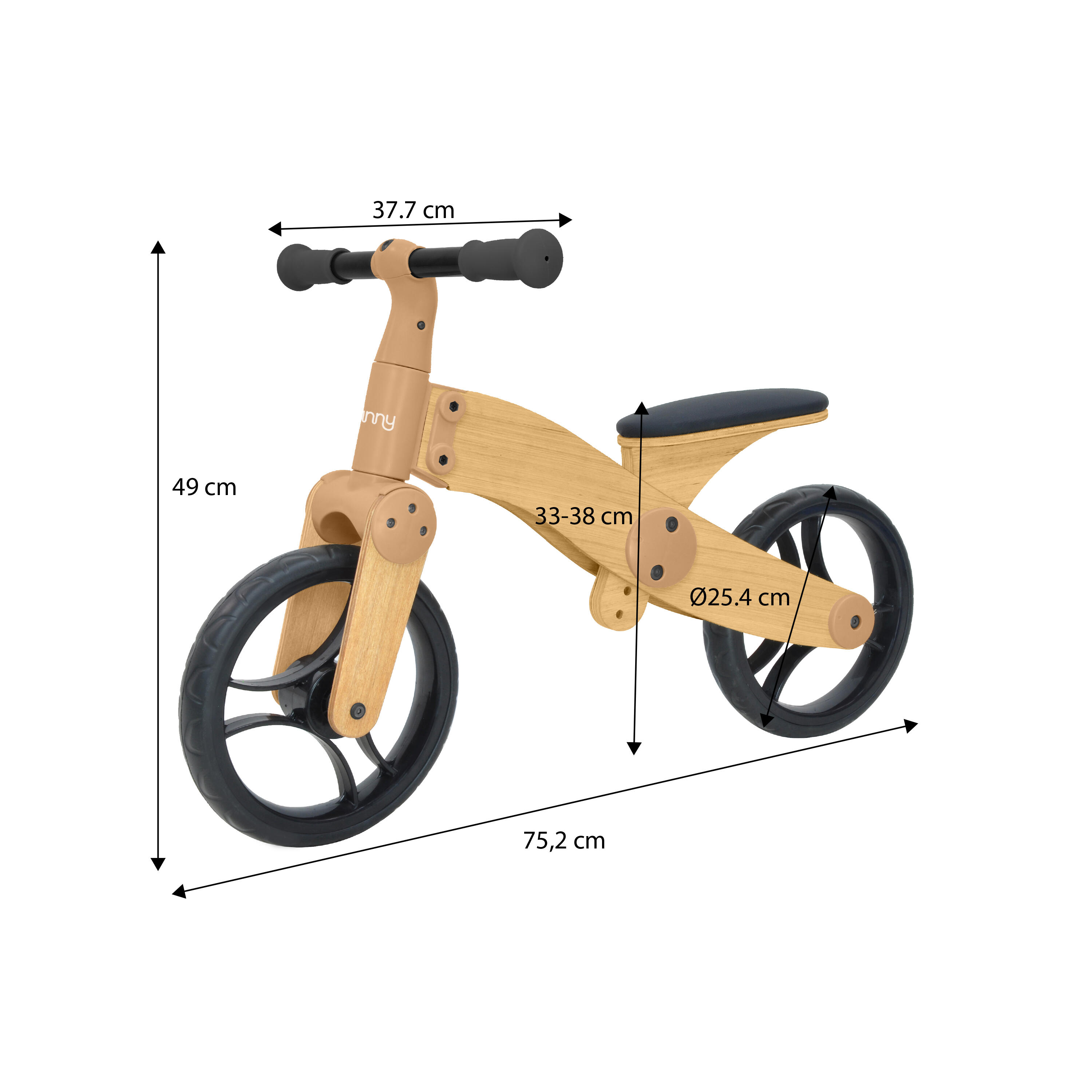 Rowerek biegowy dla dzieci Sunny Balance Bike 1000 drewno 2 kola od 2 do 5 lat 3/6