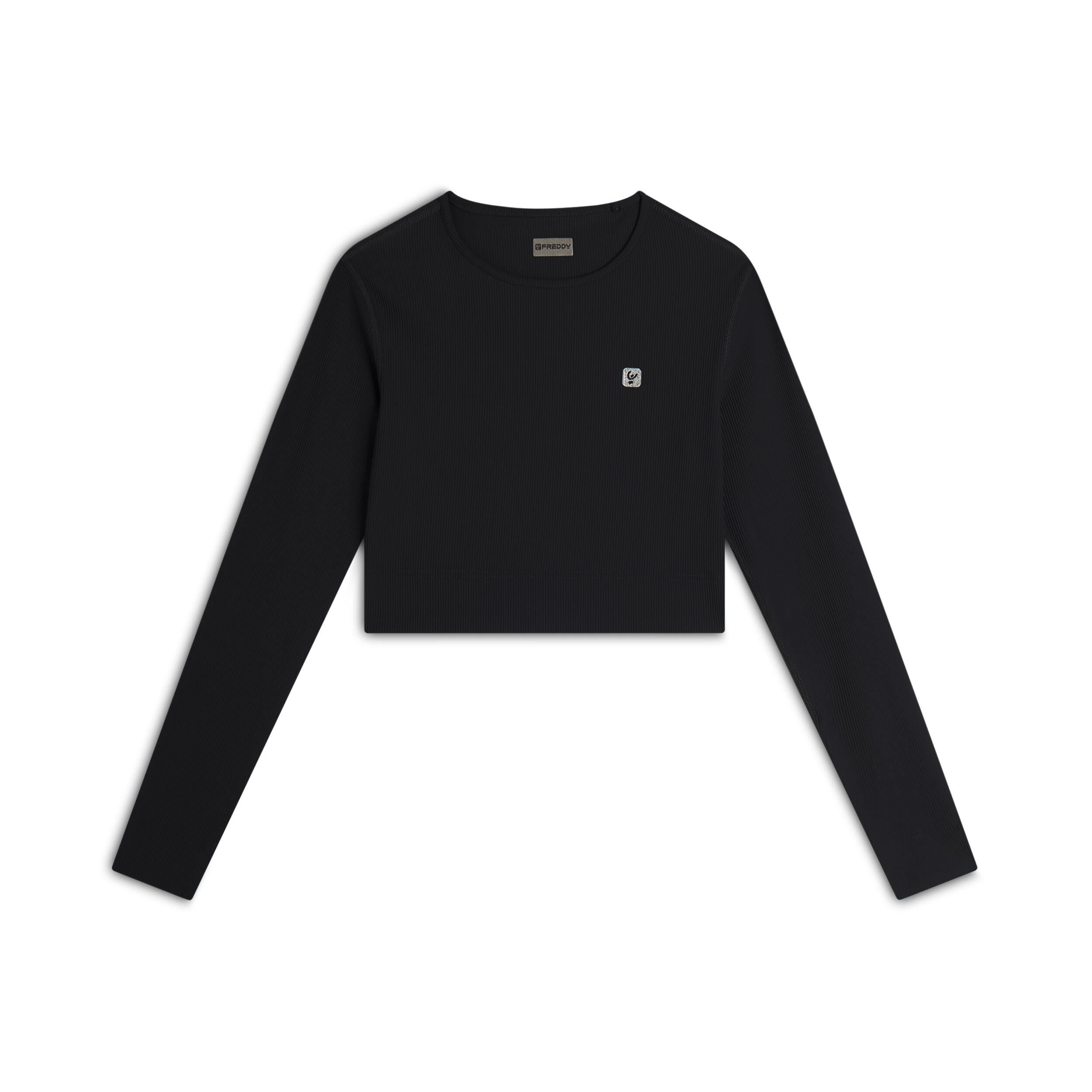 FREDDY Maglia corta con maniche lunghe tessuto tecnico costine