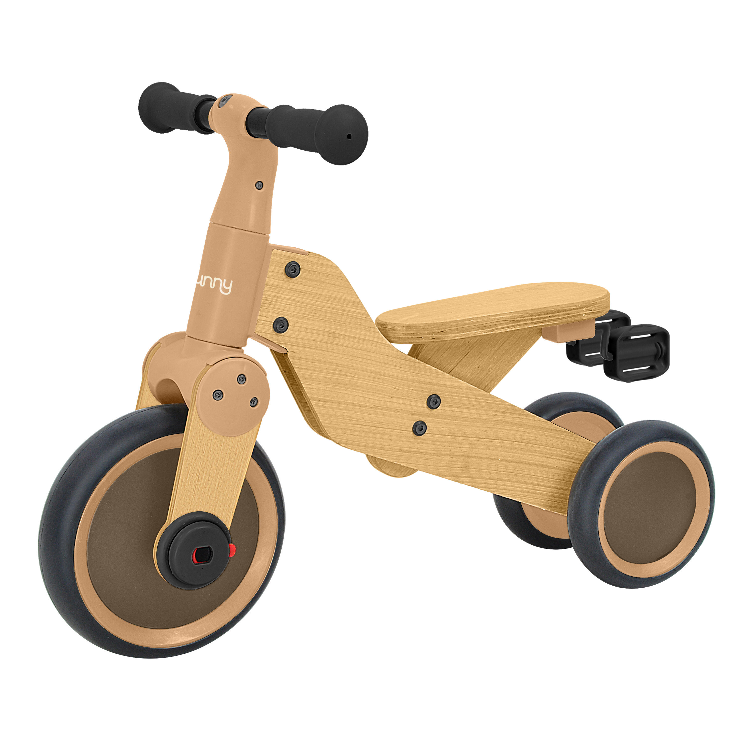 Sunny - Draisienne/tricycle - Bois, 3 Roues, 2/5 Ans, Walker 2-en-1 1000 - Draisienne - Beige - Taille Unique - Decathlon