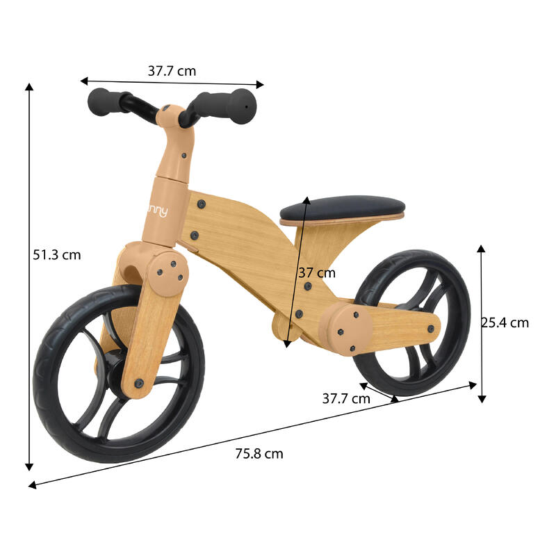 Sunny Balance Bike 2000 Draisienne - Bois - 2 roues - 2 à 5 ans