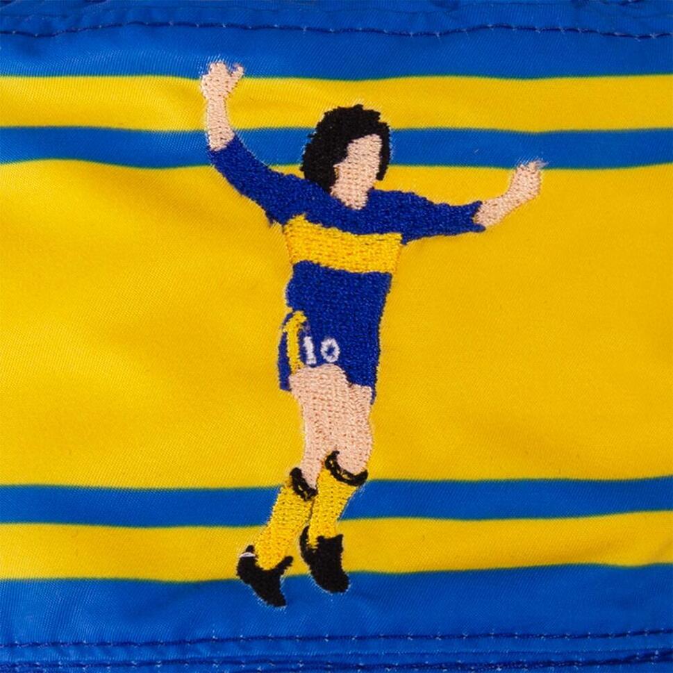 Kapelusz wędkarza dla dorosłych - Haft Maradona x COPA Boca - Niebieski