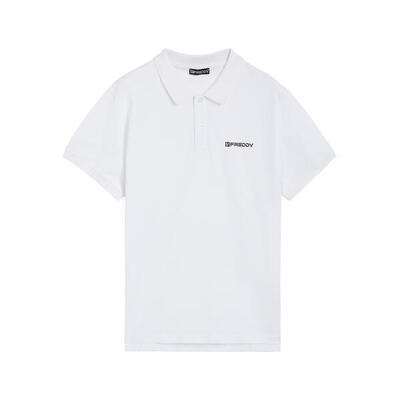 Polo manica corta da uomo design essenziale in cotone 100%