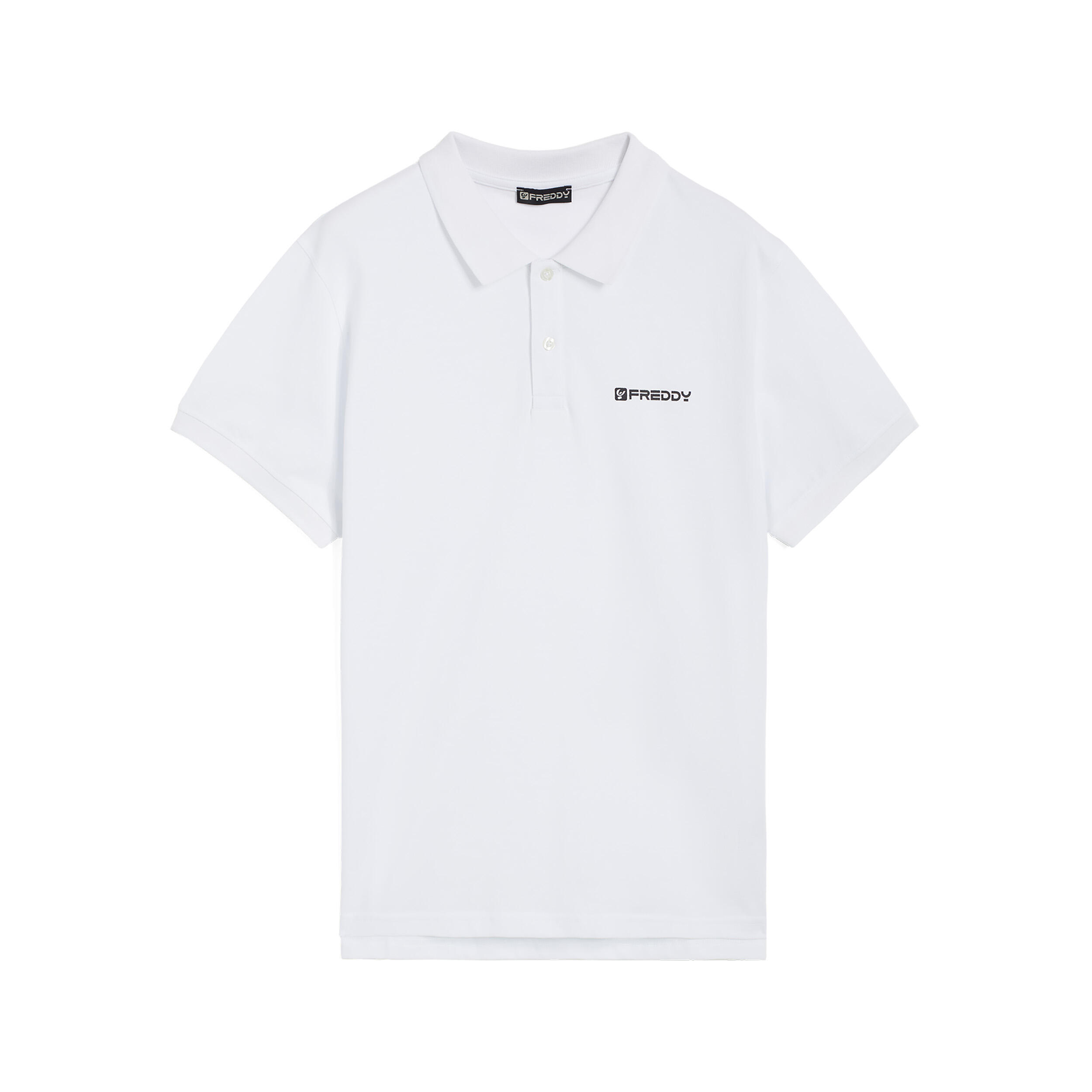 Freddy - Polo 100 % Coton À Manches Courtes Pour Homme, Au Design Minimaliste - Polo Manches Courtes - Blanc - 48 Xl - Decathlon