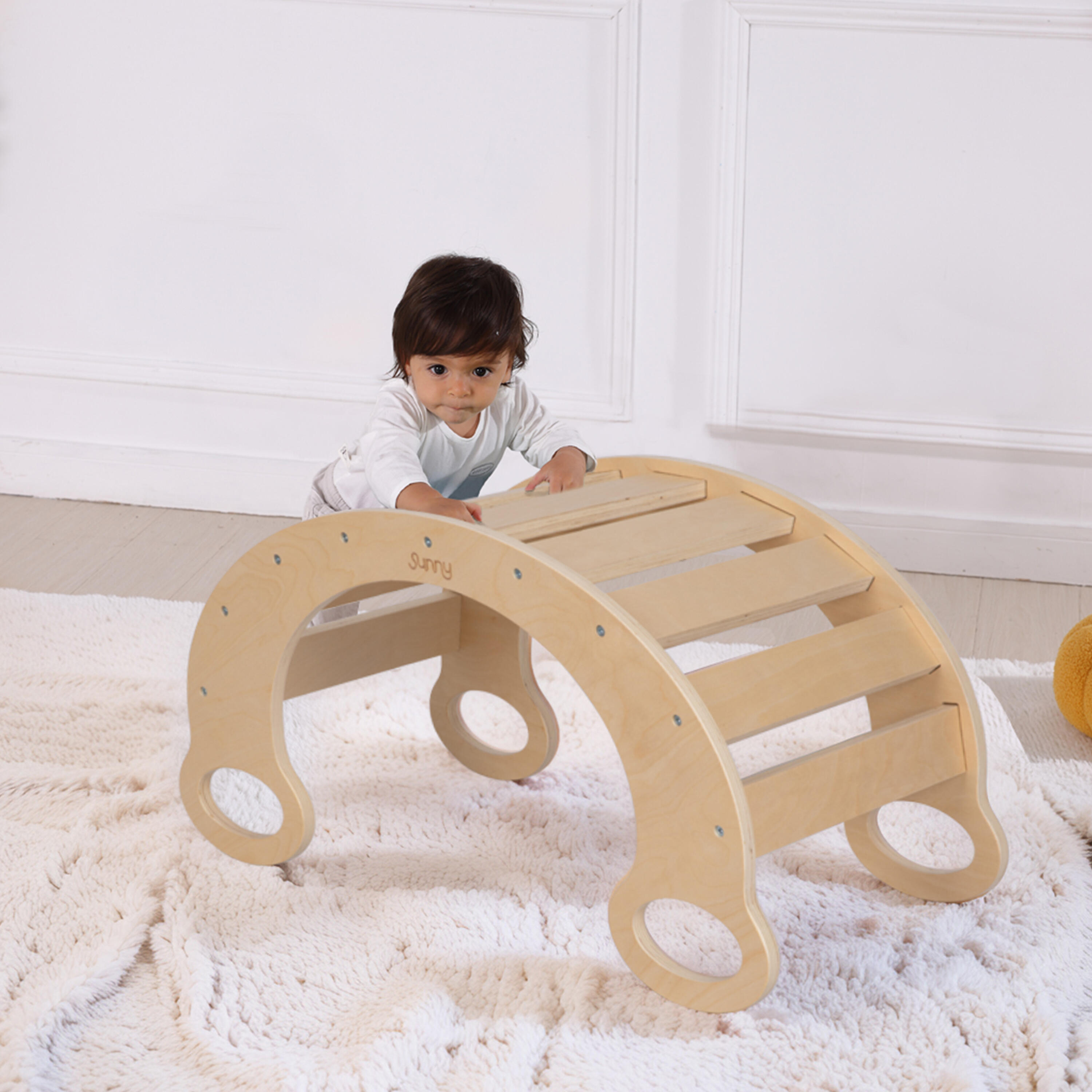 Marlie Klimboog Rocker voor Kinderen, Hout, Naturel, 74,9 x 40 x 39,6 cm 4/5
