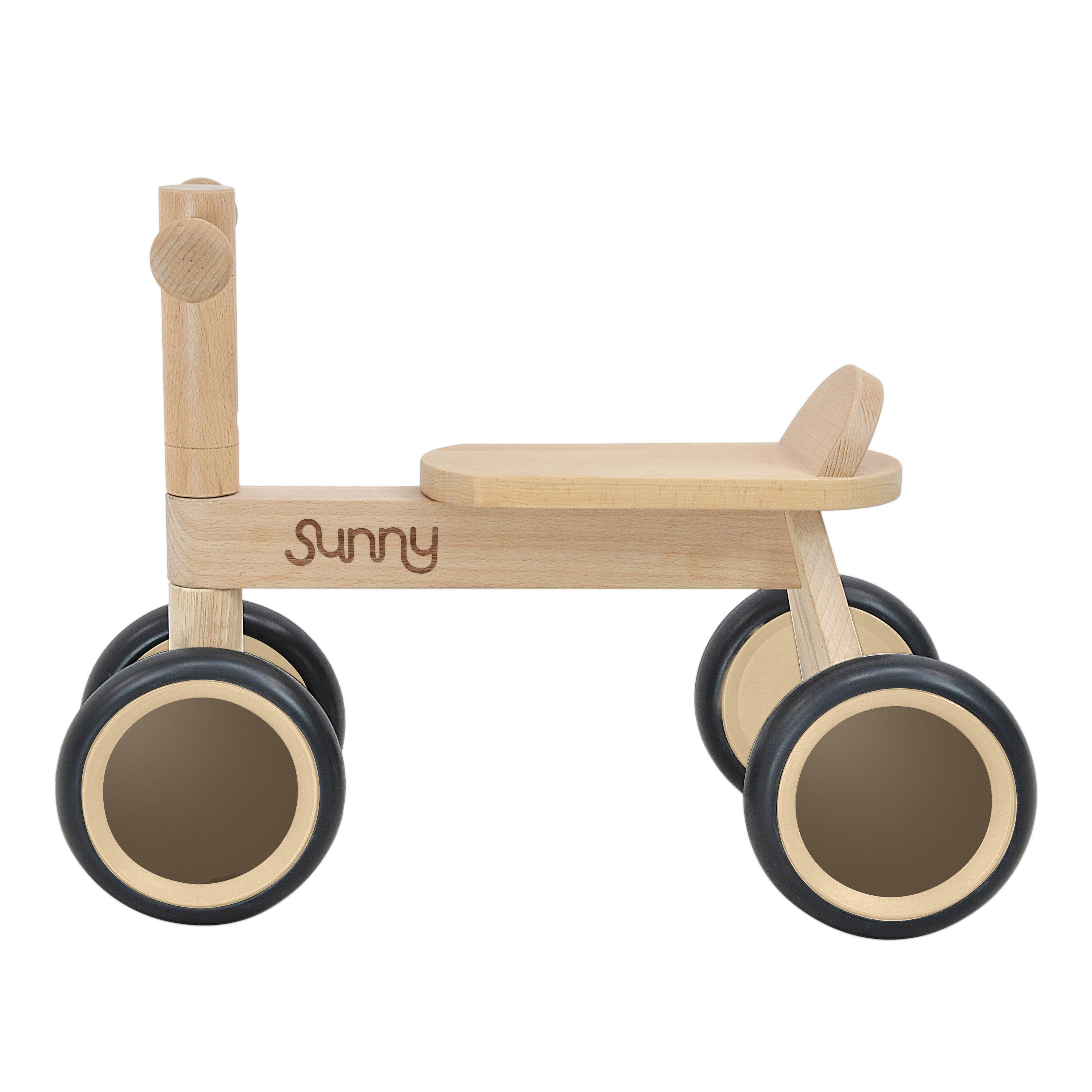 Bicicletta senza pedali in legno, Mini Walker, 4 ruote - da 1,5 a 3 anni 4/5