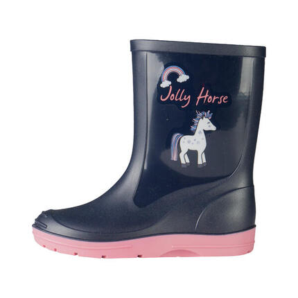 Bottes d'équitation de pluie PVC enfant Horka
