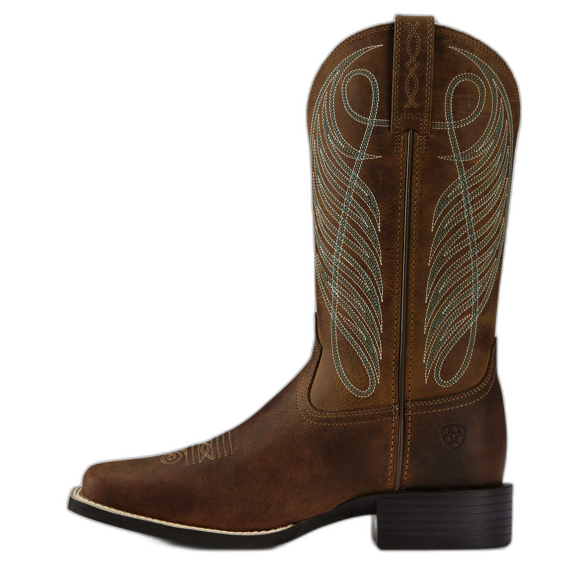 Ariat - Bottes Western En Cuir Femme Ariat Round Up Wst - Bottes - Marron - 38 - Decathlon