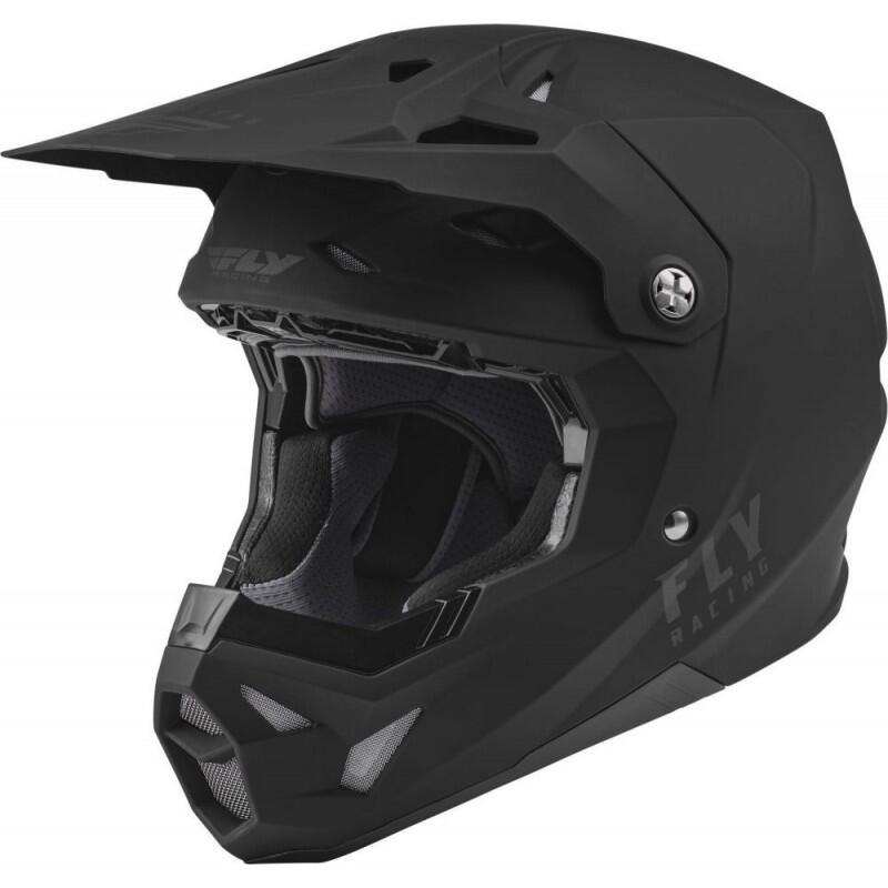 FLY RACING CASQUE FORMULA CP SOLID NOIR MAT 4/4