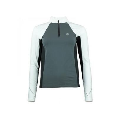 T-shirt con zip da donna Peak Mountain