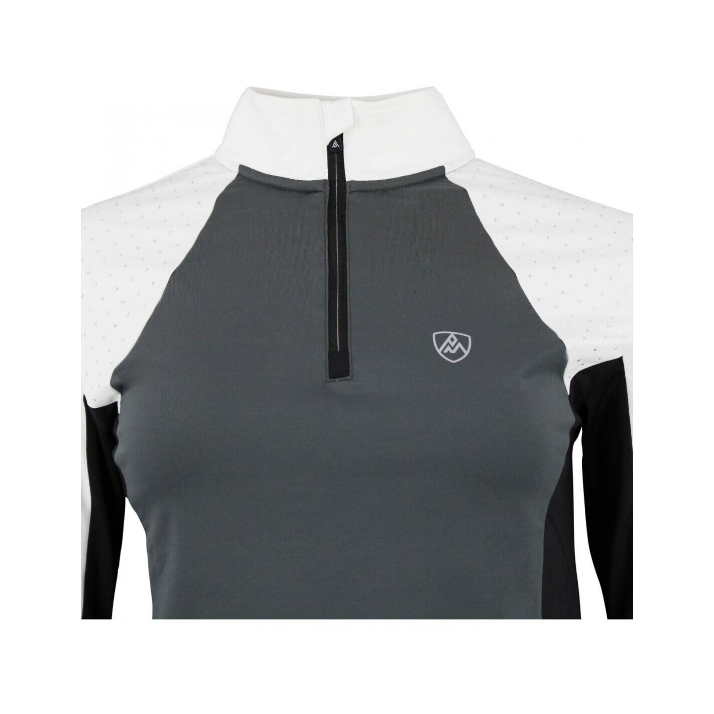 T-shirt 1ere peau avec zip femme Peak Mountain 4/4