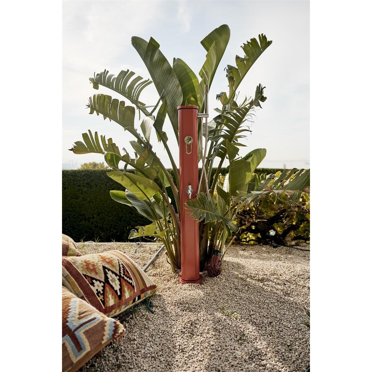 Douche buiten Zon Jolly Go 20L met Voetenspoel - Aluminium - 120 cm 3/7