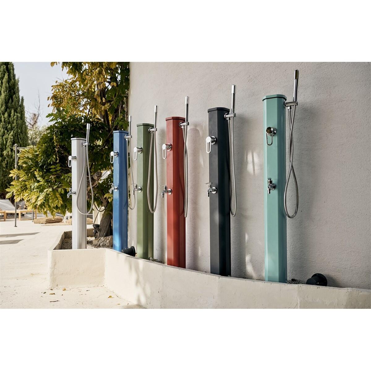 Douche buiten Zon Jolly Go 20L met Voetenspoel - Aluminium - 120 cm 5/7