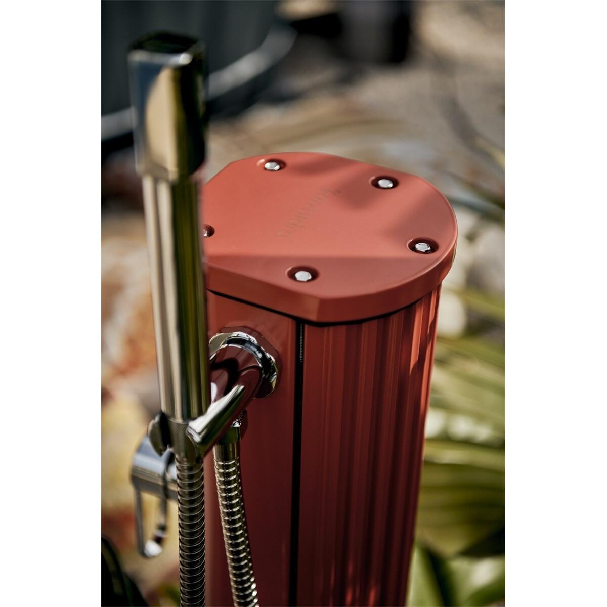 Douche buiten Zon Jolly Go 20L met Voetenspoel - Aluminium - 120 cm 4/7