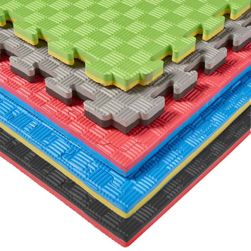 Tatami Puzzle EVA 100x100x40 mm (Lote 16 uds) Marrón-Beige 7/7