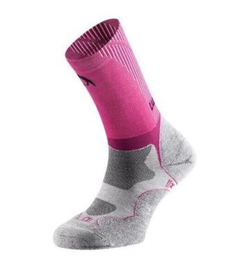 Calcetines Gravity mujer gris claro/rosa running Mujer Rosa LURBEL