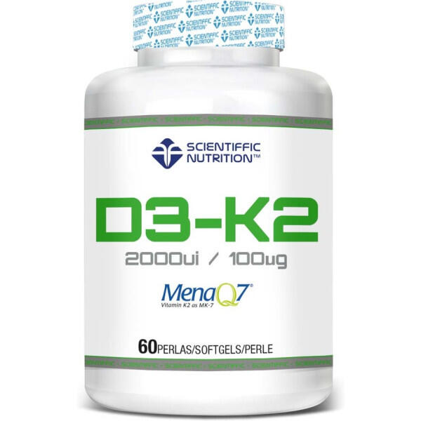SCIENTIFFIC NUTRITION VIT D3 K2 60 pérolas Scientiffic Nutrition