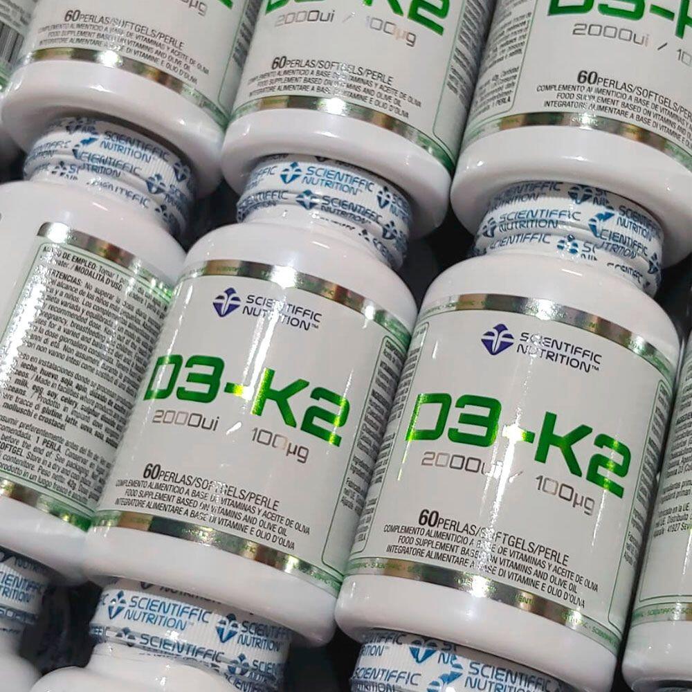 Scientiffic Nutrition Vit D3 2000ui + K2 100mcg 60 Caps 2/3