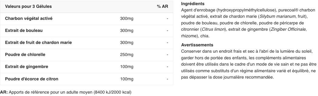 Draineur hépatique - Formule Detox Bio - 90 Gélules 2/2