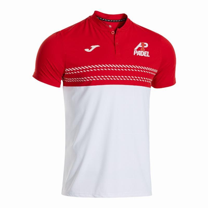 Polo Joma A1 Padel Blanco Rojo 4/5