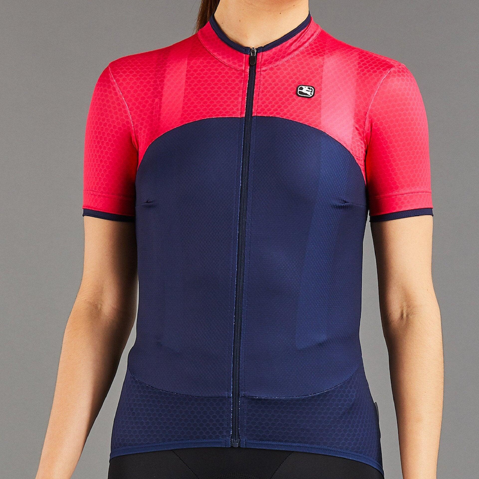 Giordana Women's SilverLine Jersey - Navy/Raspberry 1/2