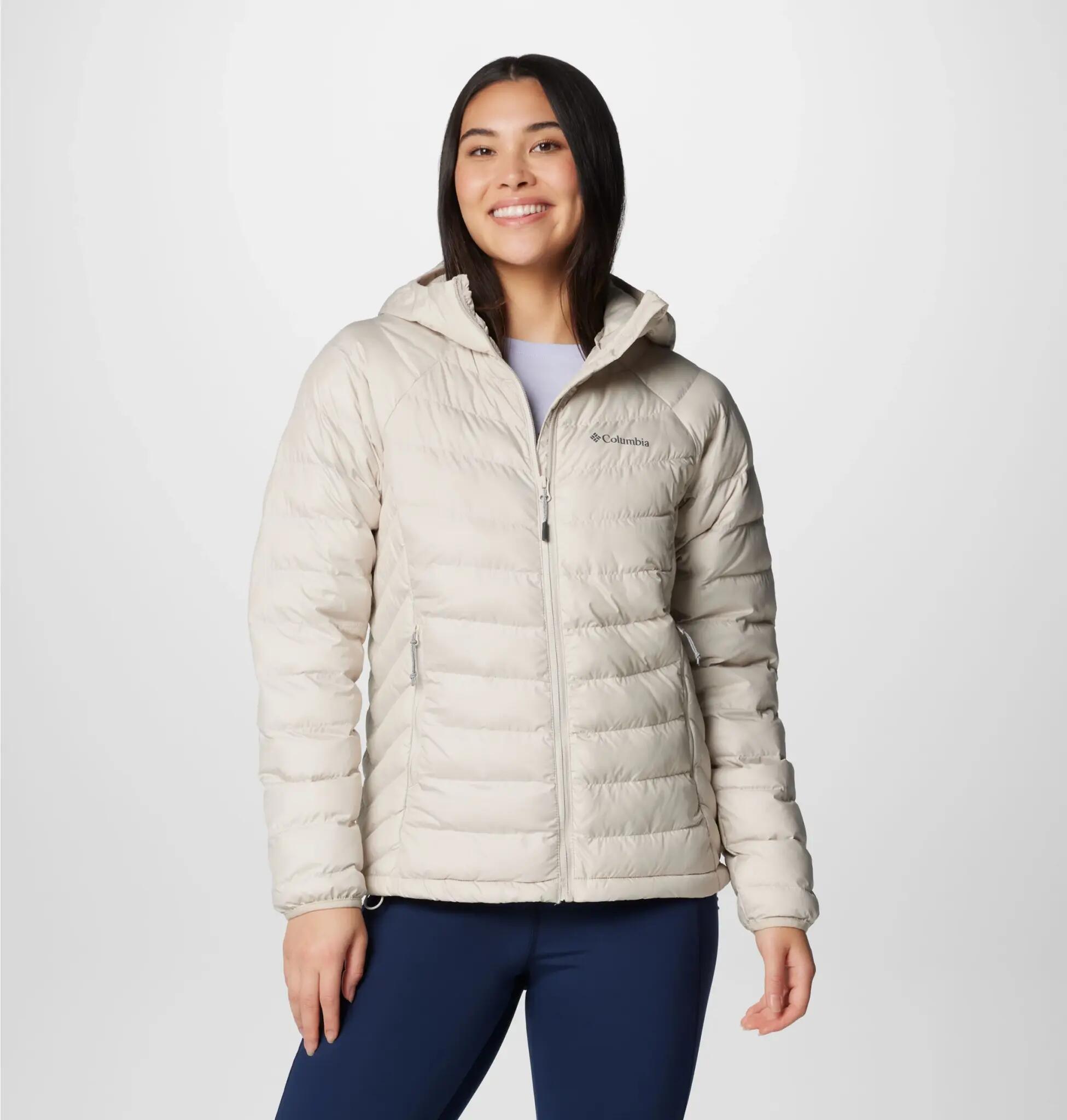 Jachetă Columbia Powder Lite II cu glugă pentru femei