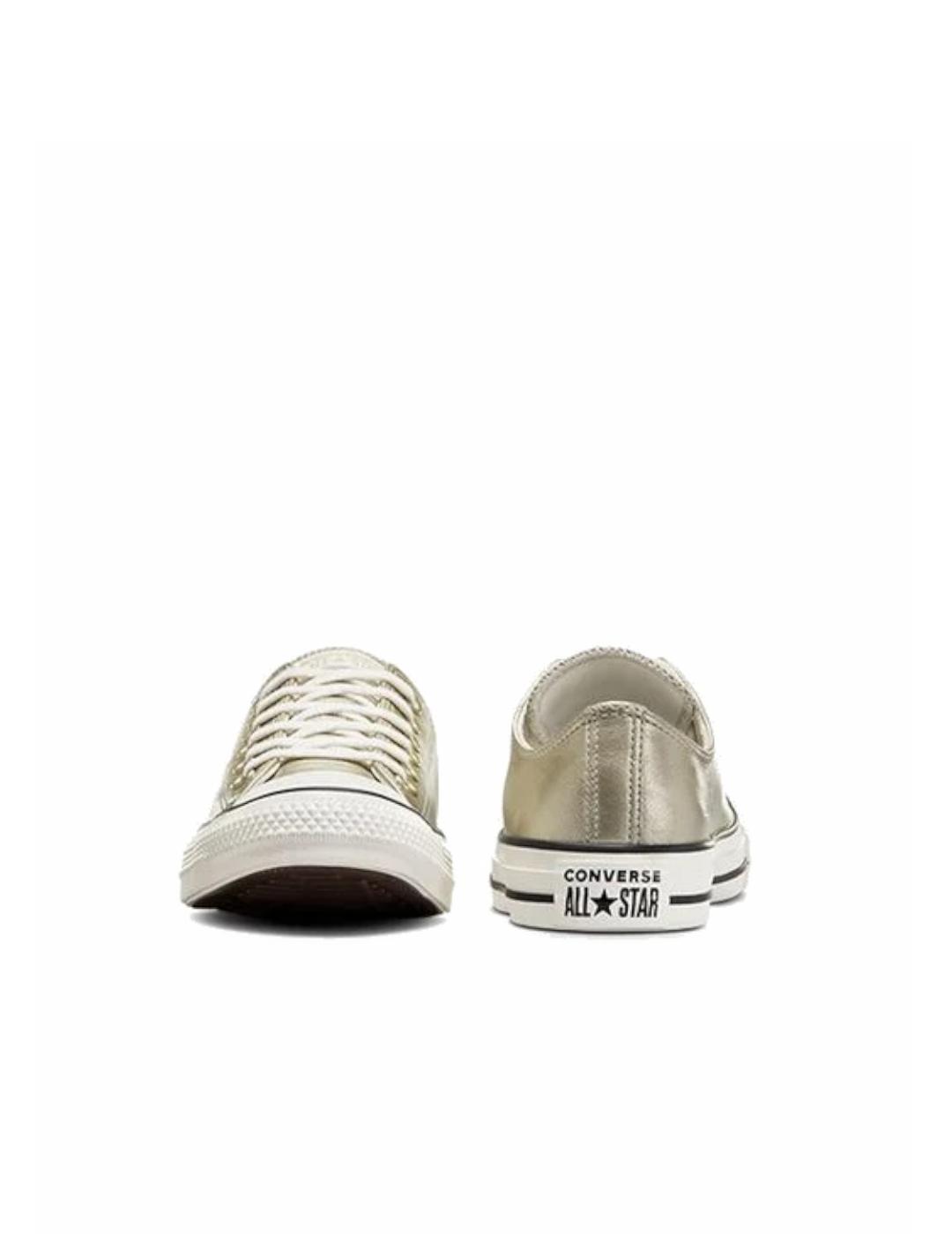 Dámské boty Converse All Star v metalické zlaté barvě. 6/6