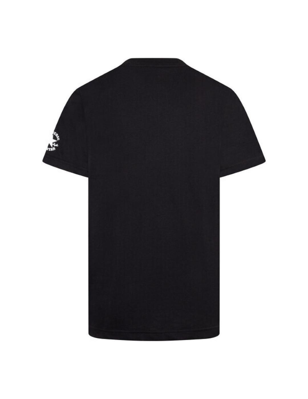 Camiseta para Niño Converse kids Photo sneaker Negro 2/4