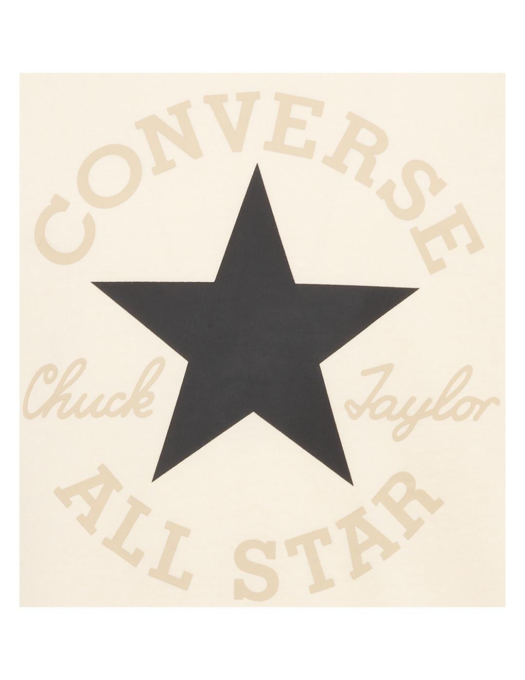 T-shirt pour enfant Converse kids Naturel ivoire Beige 2/4