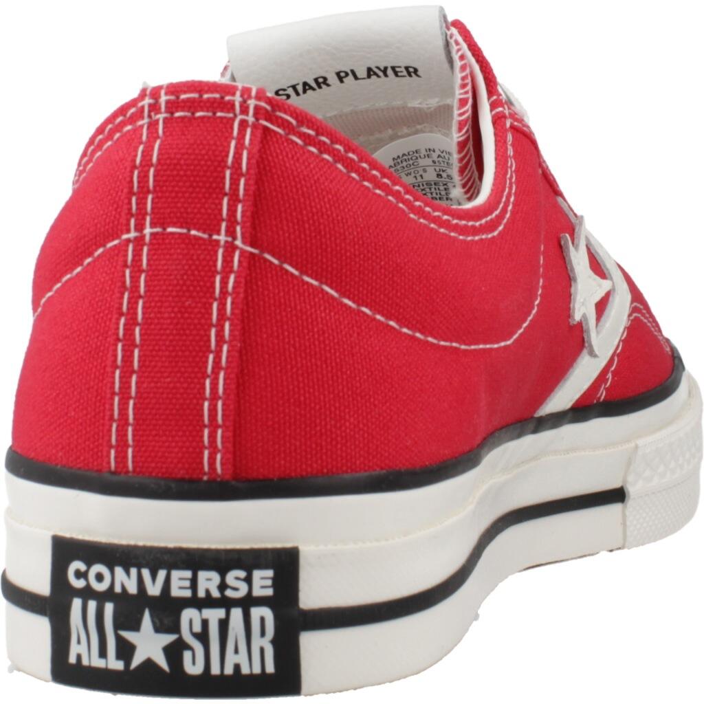 Baskets Converse Modèle Chuck Taylor All Star Player 76 Ox Couleur Rouge 3/5