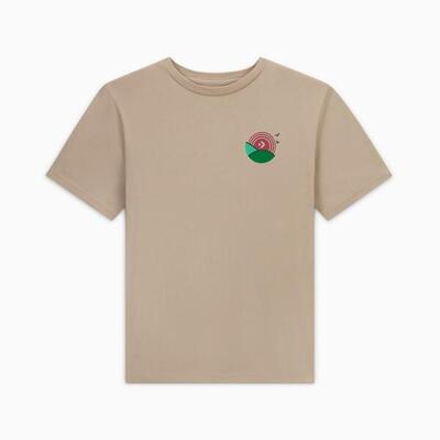 T-shirt converse model leaf t-shirt kleur bruin