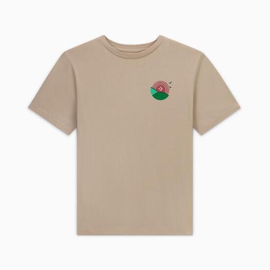 Camisetas Mujer Converse Leaf T-shirt Marron