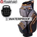 Fastfold hurricane waterproof cartbag, grijs/zwart/oranje