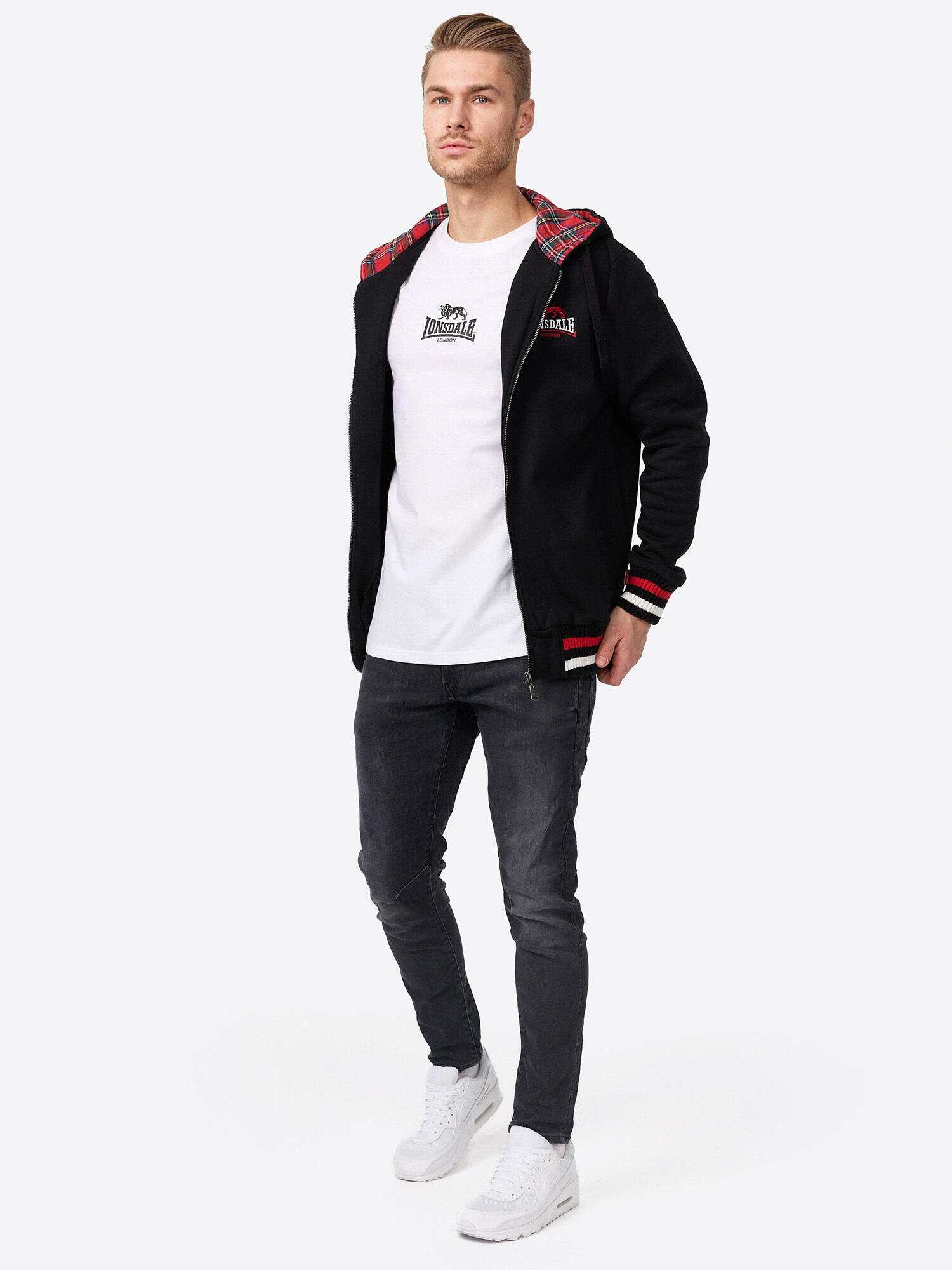 Sweatshirt à capuche zippé Lonsdale Lancaster 3/5