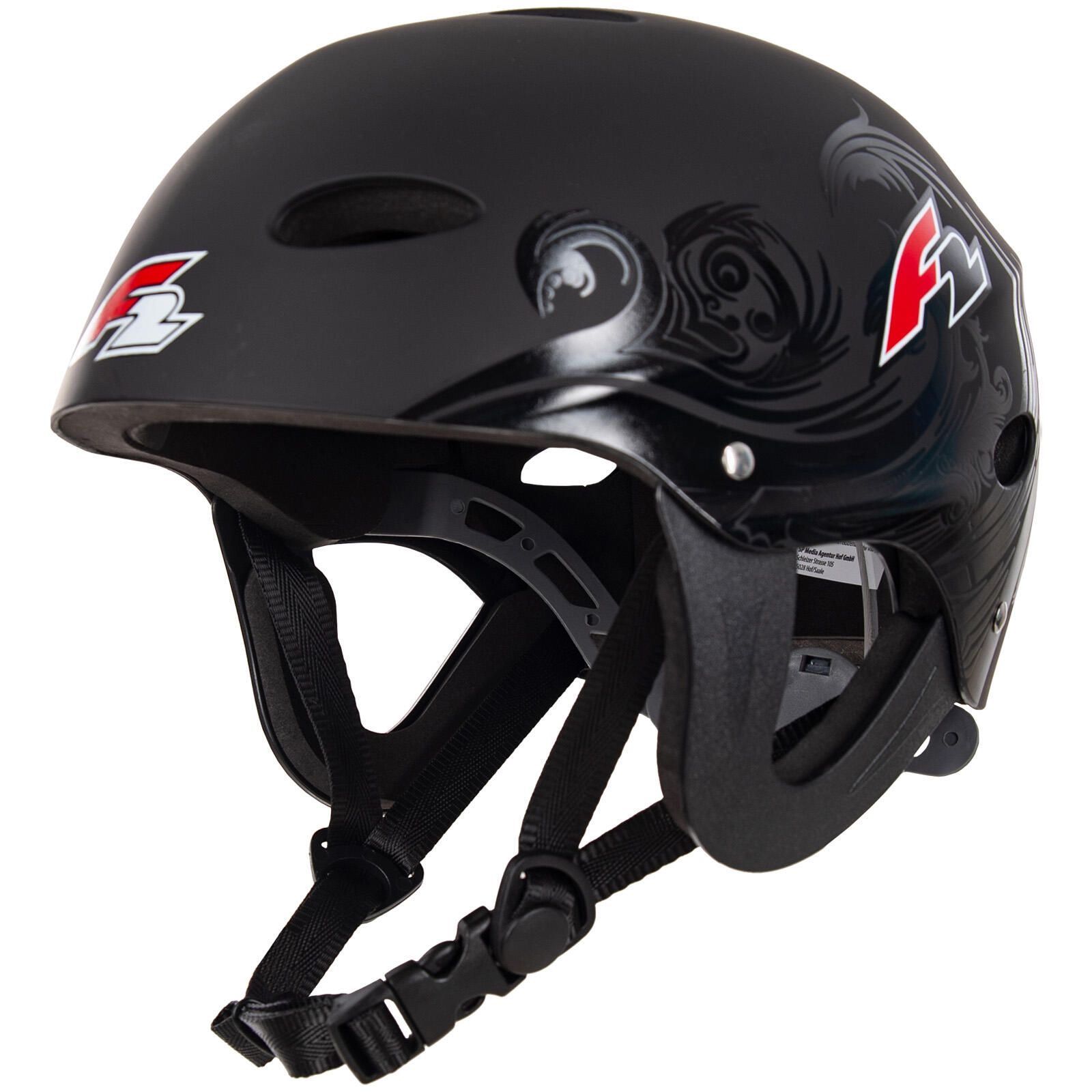 F2 F2   Helm Wassersport Helm Slider  L/XL Schwarz 2024/25