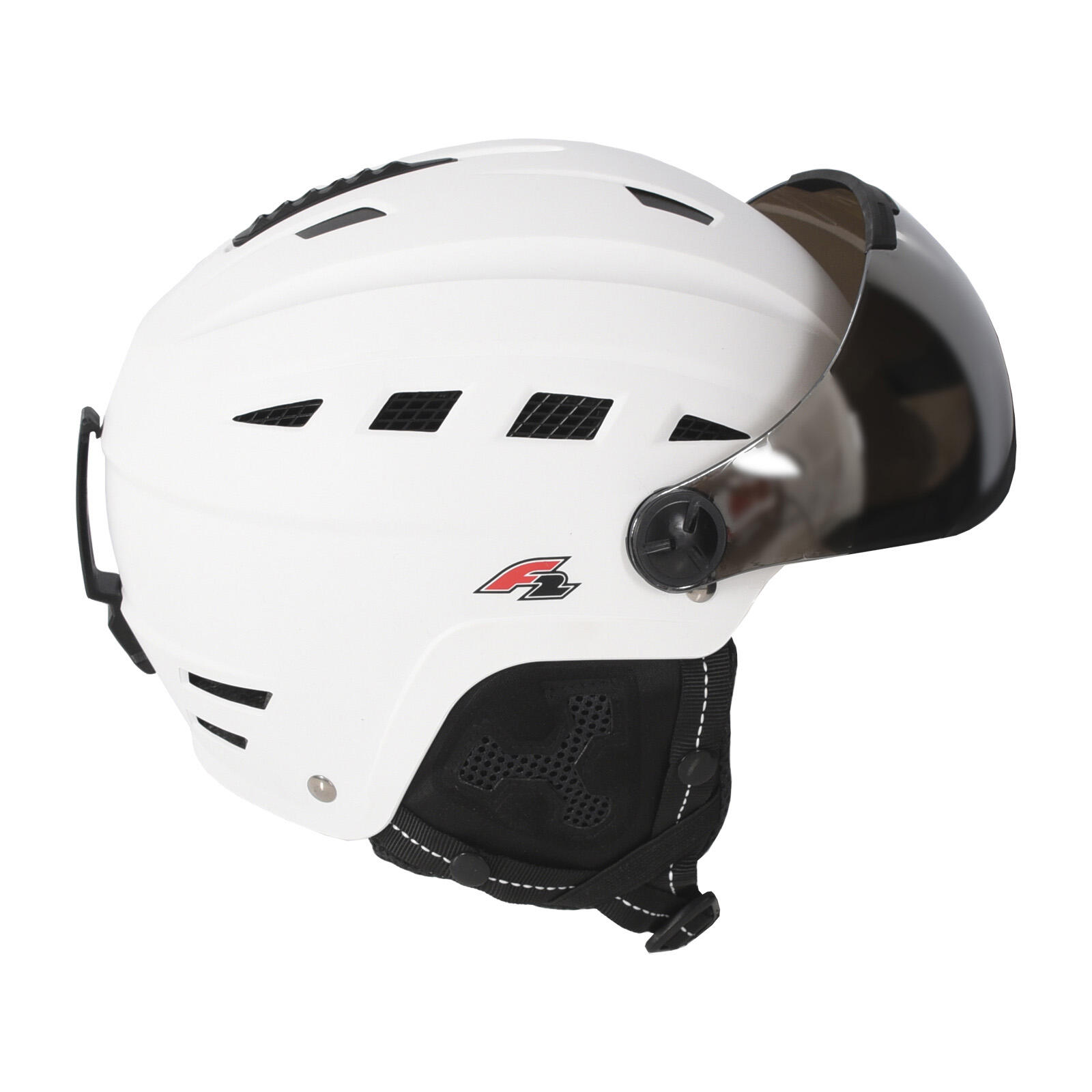 F2 Damen Snowboard Helm Helmet - Worldcup Team Girl  S/M Weiss 2024/25 3/3