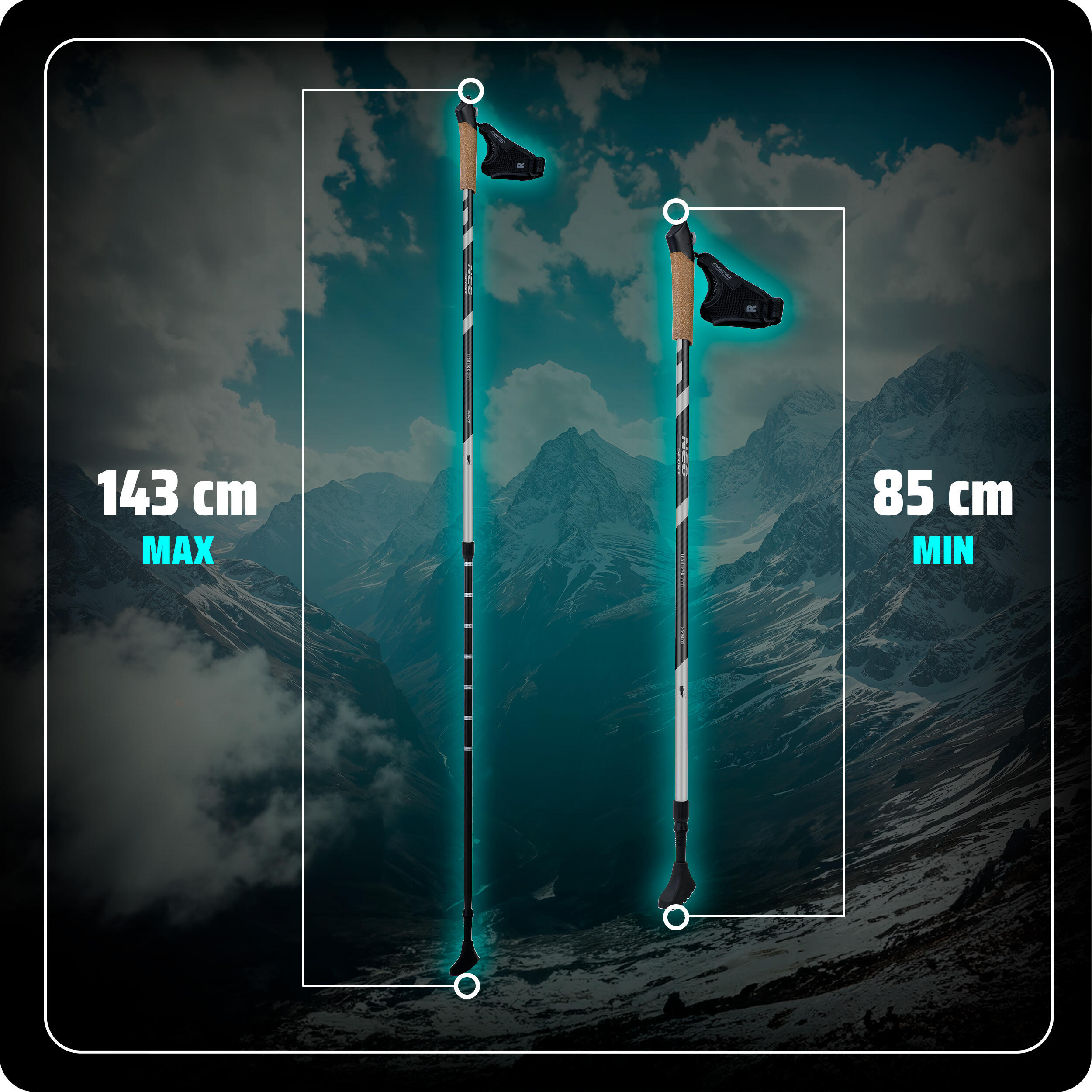 Kijki do nordic walking Neo-Sport NS-383 6/7