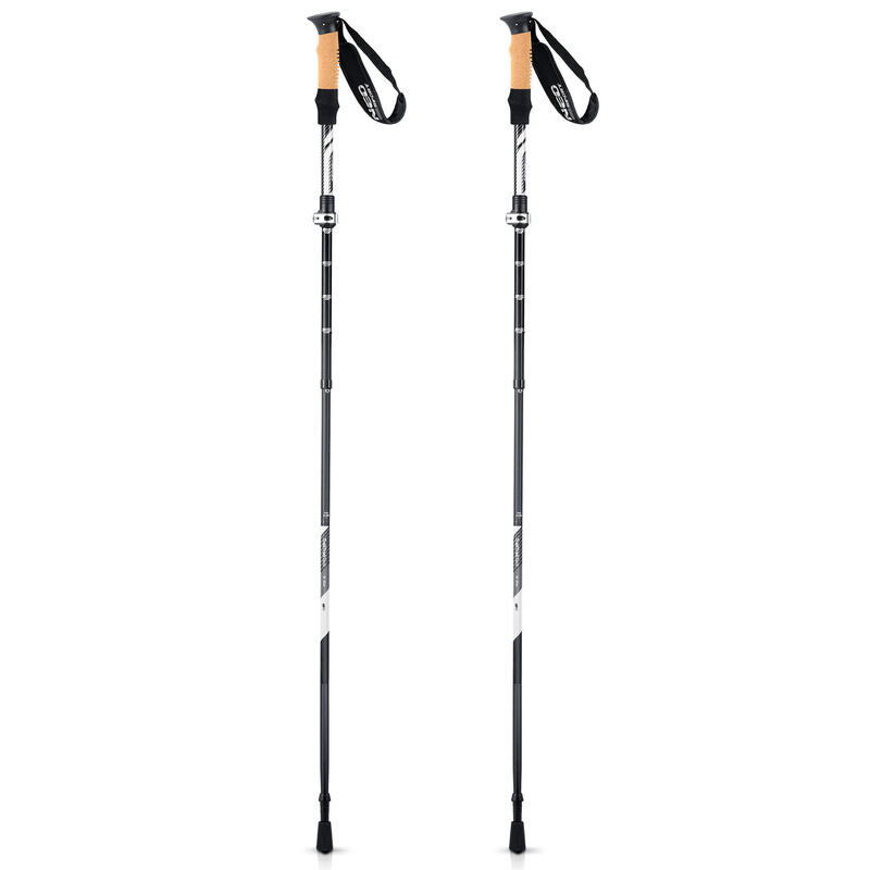 Bastoni de trekking Nordic Walking telescopice ajustabile