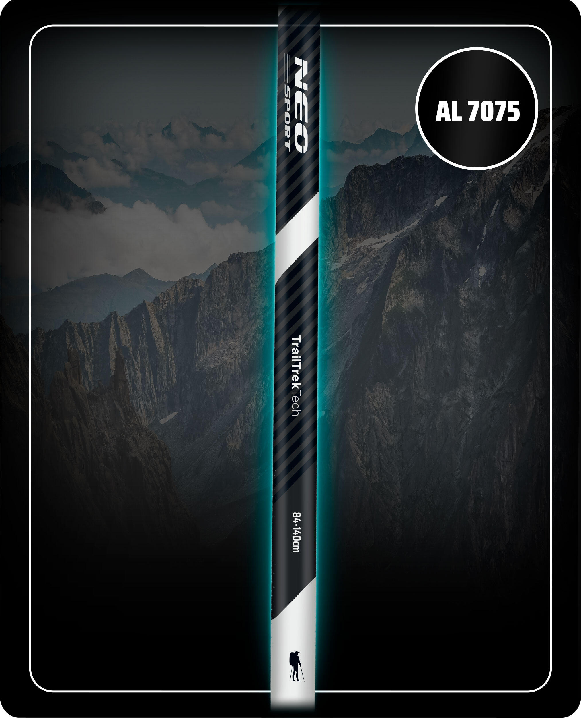 Kijki trekkingowe teleskopowe składane Neo-Sport NS-382 4/7