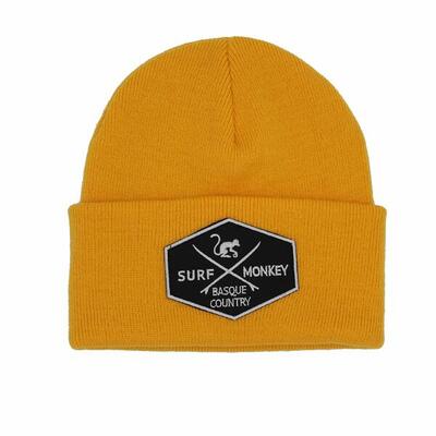 Beanie gebreide muts - one size - (zwart)