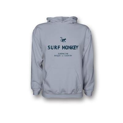 Hoodie / heren/dames - biologisch katoen (serene blue)