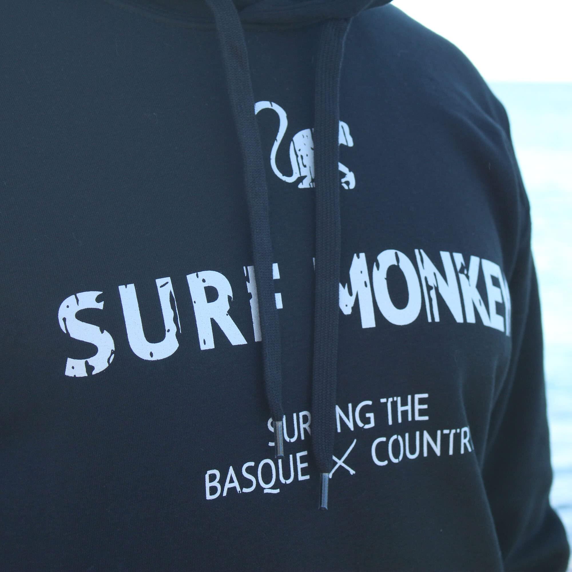 Sweat à capuche / Homme/Femme - Coton Bio (Noir) 4/5